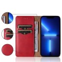 Magnet Strap Case Case pour Samsung Galaxy A13 5G Pouch Wallet + Mini Lanyard Pendentif Rouge