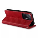 Magnet Strap Case Case pour Samsung Galaxy A13 5G Pouch Wallet + Mini Lanyard Pendentif Rouge