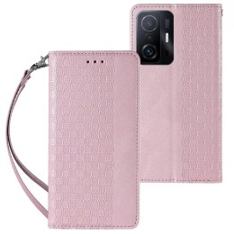 Magnet Strap Case Case pour Samsung Galaxy A53 5G Pouch Wallet + Mini Lanyard Pendentif Rose