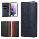 Magnet Strap Case Case pour Samsung Galaxy S22 Pouch Wallet + Mini Lanyard Pendentif Bleu