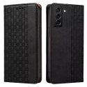 Magnet Strap Case Case pour Samsung Galaxy S22 Ultra Pouch Wallet + Mini Longe Pendentif Noir