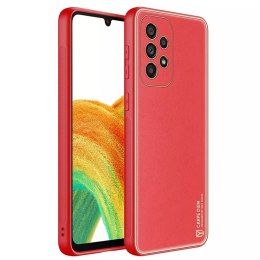 Coque élégante en cuir artificiel pour Samsung Galaxy A33 5G rouge Dux Ducis Yolo