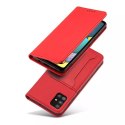 Etui pour carte magnétique pour Samsung Galaxy A53 5G Pouch Wallet Card Holder Rouge