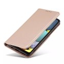 Étui pour cartes magnétiques pour Samsung Galaxy A12 5G pochette portefeuille porte-cartes rose