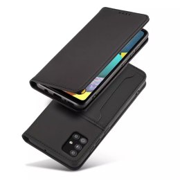 Étui pour cartes magnétiques pour Samsung Galaxy A52 5G pochette portefeuille porte-cartes noir