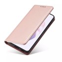 Étui pour cartes magnétiques pour Samsung Galaxy S22 Pouch Card Wallet Card Stand Rose