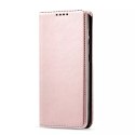 Étui pour cartes magnétiques pour Samsung Galaxy S22 Pouch Card Wallet Card Stand Rose