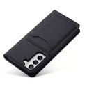 Étui pour cartes magnétiques pour Samsung Galaxy S22 Pouch Wallet Card Holder Noir