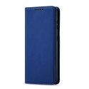 Étui pour cartes magnétiques pour Samsung Galaxy S22 + (S22 Plus) pochette portefeuille porte-cartes bleu