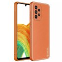 Housse élégante Dux Ducis Yolo en cuir écologique pour Samsung Galaxy A33 5G orange