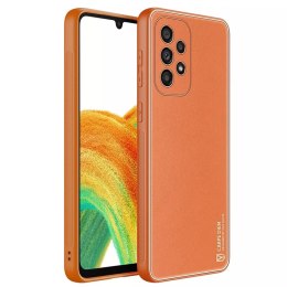 Housse élégante Dux Ducis Yolo en cuir écologique pour Samsung Galaxy A33 5G orange