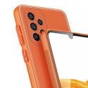 Housse élégante Dux Ducis Yolo en cuir écologique pour Samsung Galaxy A33 5G orange