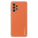 Housse élégante Dux Ducis Yolo en cuir écologique pour Samsung Galaxy A33 5G orange