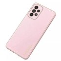 Housse élégante Dux Ducis Yolo en cuir écologique pour Samsung Galaxy A33 5G rose