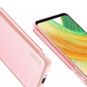 Housse élégante Dux Ducis Yolo en cuir écologique pour Samsung Galaxy A33 5G rose