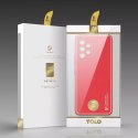 Housse élégante Dux Ducis Yolo en cuir écologique pour Samsung Galaxy A53 5G rouge