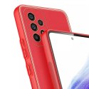 Housse élégante Dux Ducis Yolo en cuir écologique pour Samsung Galaxy A53 5G rouge