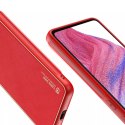 Housse élégante Dux Ducis Yolo en cuir écologique pour Samsung Galaxy A53 5G rouge