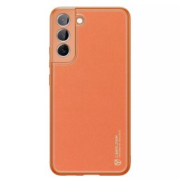 Housse élégante Dux Ducis Yolo en cuir écologique pour Samsung Galaxy S22 + (S22 Plus) orange