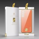 Housse élégante Dux Ducis Yolo en cuir écologique pour Samsung Galaxy S22 + (S22 Plus) orange