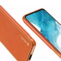 Housse élégante Dux Ducis Yolo en cuir écologique pour Samsung Galaxy S22 + (S22 Plus) orange