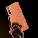 Housse élégante Dux Ducis Yolo en cuir écologique pour Samsung Galaxy S22 + (S22 Plus) orange