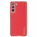 Housse élégante Dux Ducis Yolo en cuir écologique pour Samsung Galaxy S22 + (S22 Plus) rouge