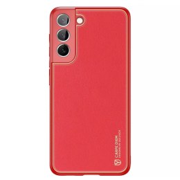 Housse élégante Dux Ducis Yolo en cuir écologique pour Samsung Galaxy S22 + (S22 Plus) rouge