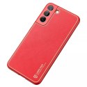 Housse élégante Dux Ducis Yolo en cuir écologique pour Samsung Galaxy S22 + (S22 Plus) rouge