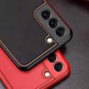 Housse élégante Dux Ducis Yolo en cuir écologique pour Samsung Galaxy S22 + (S22 Plus) rouge