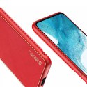 Housse élégante Dux Ducis Yolo en cuir écologique pour Samsung Galaxy S22 + (S22 Plus) rouge