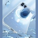 Kingxbar PQY Coque magnétique série élégante pour iPhone 13 Housse de boîtier Argent (compatible MagSafe)