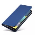 Magnet Card Case Case pour Samsung Galaxy A12 5G Pouch Wallet Card Holder Bleu