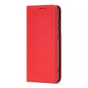 Magnet Card Case Case pour Samsung Galaxy A52 5G Pouch Wallet Card Holder Rouge
