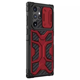 Nillkin Adventruer pour Samsung Galaxy S22 Ultra Armored Cover avec Camera Cover Rouge