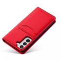 Porte-cartes magnétique pour Samsung Galaxy S22 Pouch Wallet Card Holder Rouge