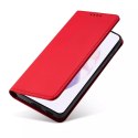 Porte-cartes magnétique pour Samsung Galaxy S22 Pouch Wallet Card Holder Rouge