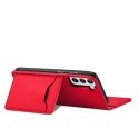 Porte-cartes magnétique pour Samsung Galaxy S22 Pouch Wallet Card Holder Rouge