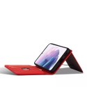 Porte-cartes magnétique pour Samsung Galaxy S22 Pouch Wallet Card Holder Rouge