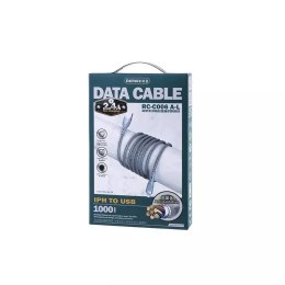 Câble USB Remax - Lightning pour le chargement et la transmission de données 2,4A 1m argent (RC-C006)