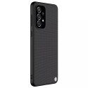 Coque texturée Nillkin Coque renforcée durable avec un cadre en gel et du nylon à l&#39;arrière pour Samsung Galaxy A33 5G noir