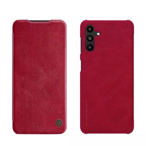 Étui en cuir Nillkin Qin pour Samsung Galaxy A13 5G rouge