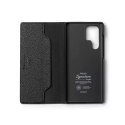 Étui en cuir à rabat Ringke Folio Signature pour Samsung Galaxy S22 Ultra Noir (FSE117R261)