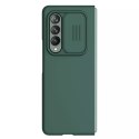 Nillkin CamShield Silky Housse en silicone avec étui pour appareil photo pour Samsung Galaxy Z Fold 3 vert