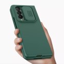 Nillkin CamShield Silky Housse en silicone avec étui pour appareil photo pour Samsung Galaxy Z Fold 3 vert