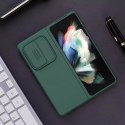 Nillkin CamShield Silky Housse en silicone avec étui pour appareil photo pour Samsung Galaxy Z Fold 3 vert