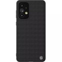 Nillkin Textured Case un étui renforcé durable avec un cadre en gel et du nylon à l&#39;arrière du Samsung Galaxy A73 noir