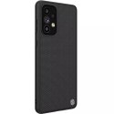 Nillkin Textured Case un étui renforcé durable avec un cadre en gel et du nylon à l&#39;arrière du Samsung Galaxy A73 noir