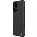 Nillkin Textured Case un étui renforcé durable avec un cadre en gel et du nylon à l&#39;arrière du Samsung Galaxy A73 noir