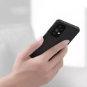 Nillkin Textured Case un étui renforcé durable avec un cadre en gel et du nylon à l&#39;arrière du Samsung Galaxy A73 noir